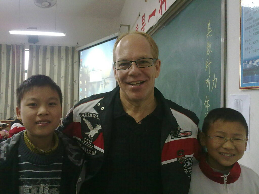 In the classroom with my students